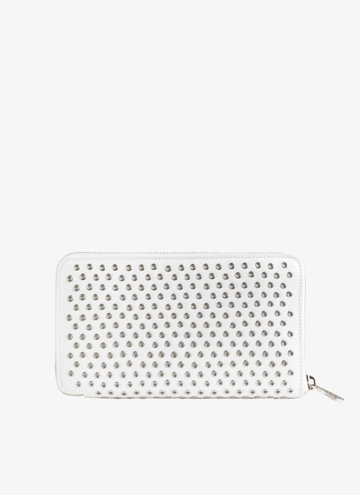 WALLET HOLDER CUIR LUX OEILLET OPTICAL WHITE ALAÏA WHITE  WALLET HOLDER CUIR LUX OEILLET OPTICAL WHITE